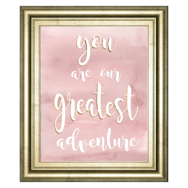 «Greatest Adventure», art mural - 22 po x 26 po - Cadre doré