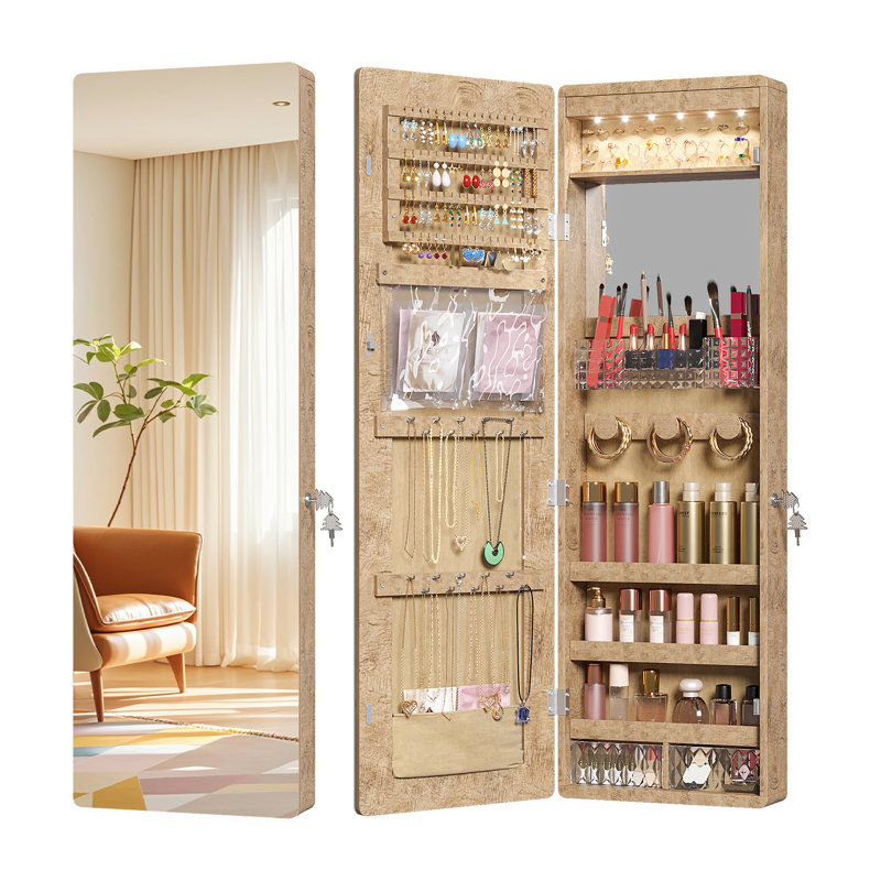 Jewelry Armoire, Oak