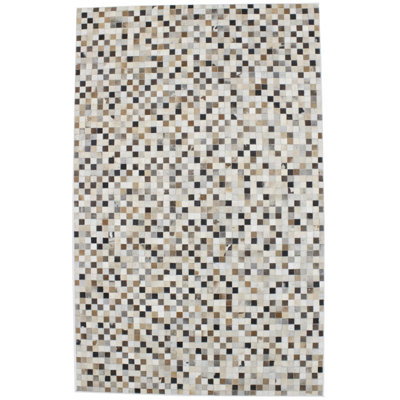 Tapis ivoire en cuir Buariki