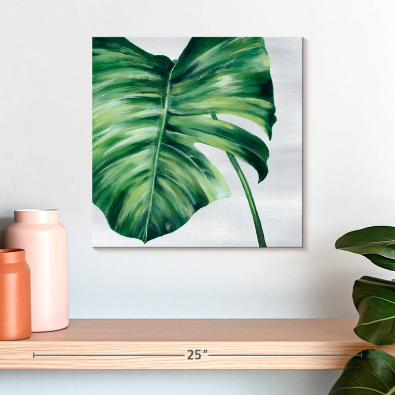 Harnek feuille tropicale II, H 16 po x l 16 po