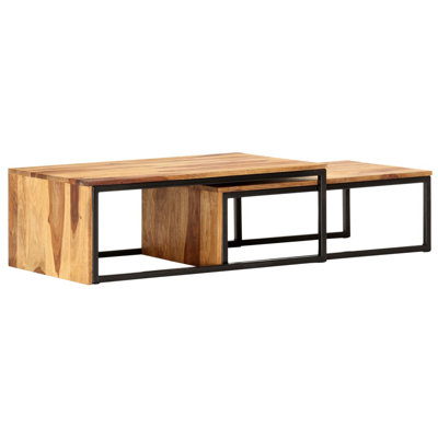 Tables gigognes en verre Skidmore