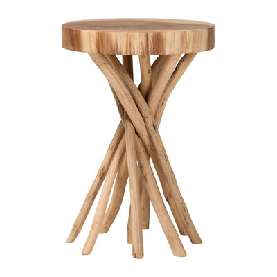 Table de bout en bois de teck naturel Bali & Pari Liberte