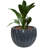 Sharlita Round Black Mist Ceramic Outdoor Planter Pot-1389763959-1389763958
