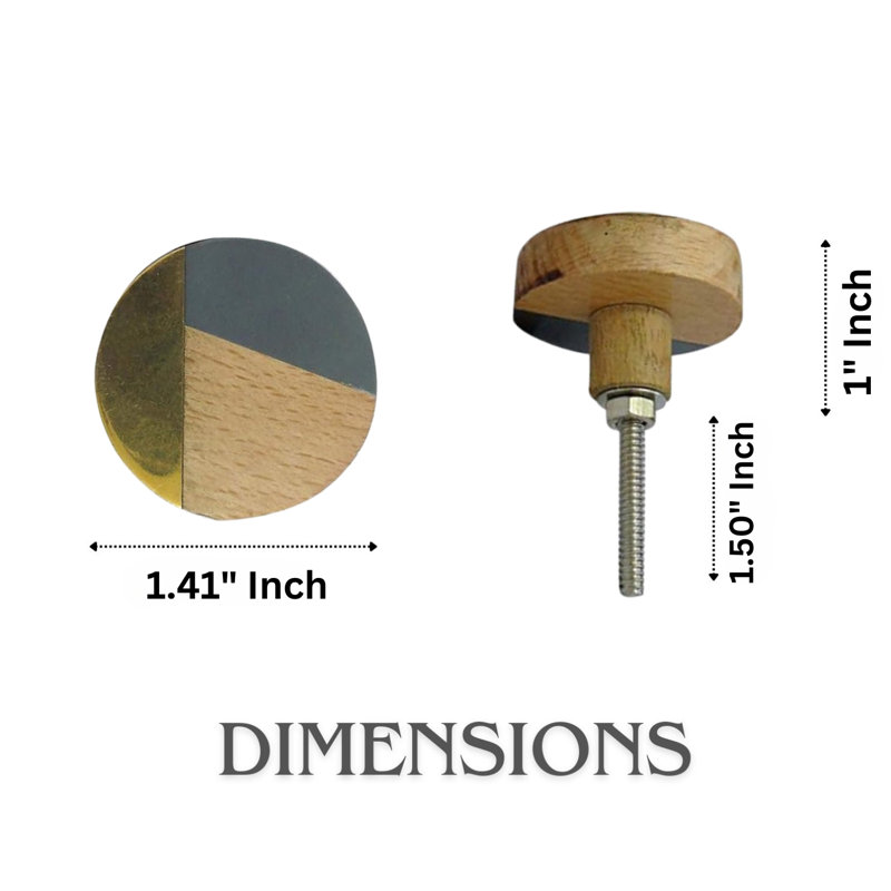 Aspen 1.45" Diameter Round Knob Multipack