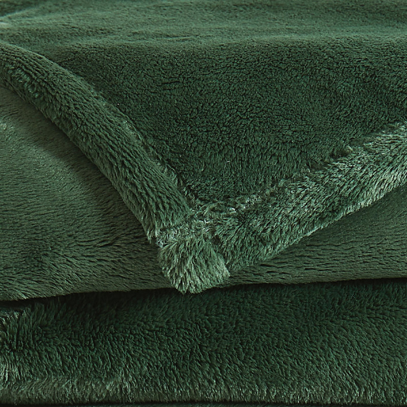 Couverture de lit Ballast, Grand lit, Vert foncé