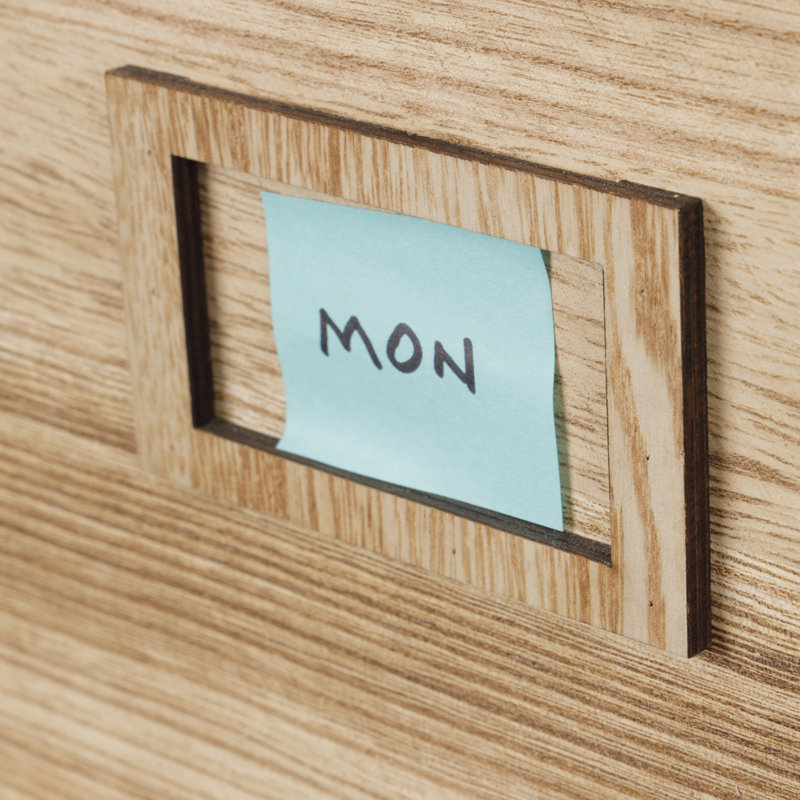 Solid Wood Wall Organizer, Beige