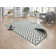 Palma flat-weave rug in green