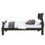 Lit très grand classique Classic en gris foncé - Améliore la fonctionnalité de la chambre à coucher. La finition orientale indémodable offre un sommeil paisible