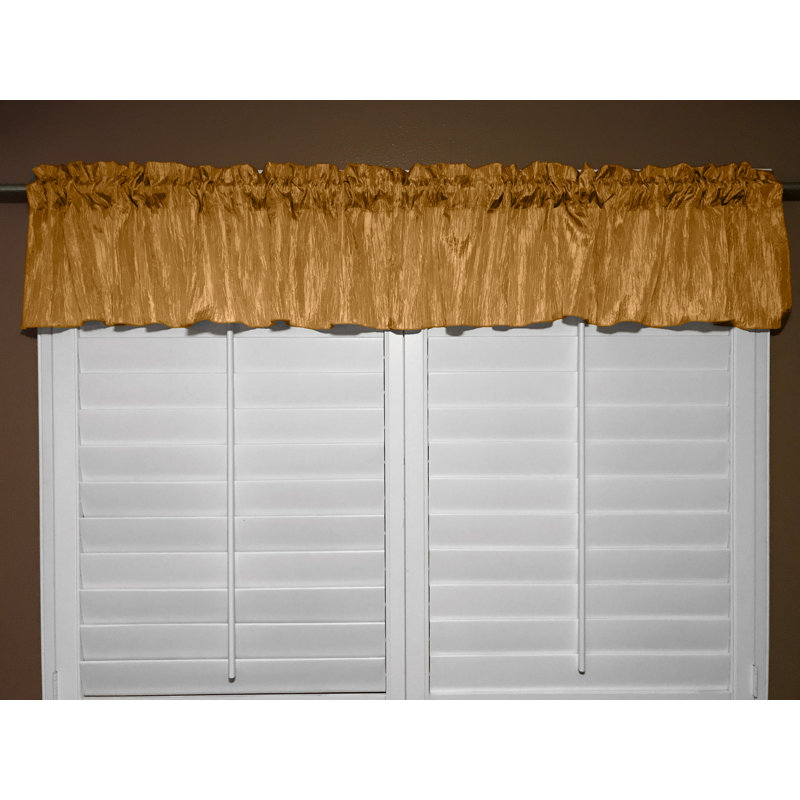 Shivonni Tailored Window Valance, Gold, 54" W x 24" L
