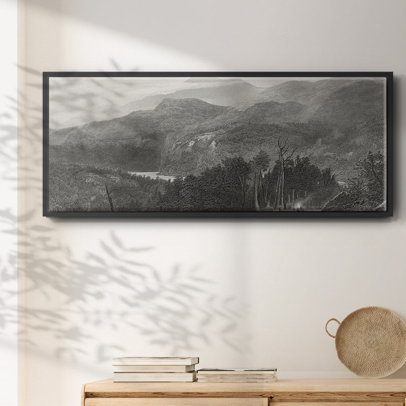 The Smoky Mountains, reproduction d'art sur toile, Noir, H 24 po x l 60 po x P 1,5 po
