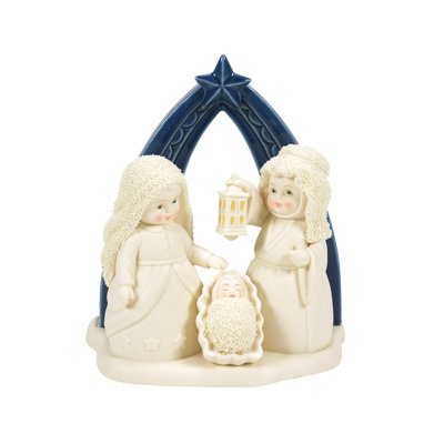Classic Snowbabies Midnight Clear Nativity Christmas Figurine 5.9in H