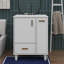 Meuble-lavabo de 24 po avec évier - offre un support de porte et un panier à deux niveaux-1550826393