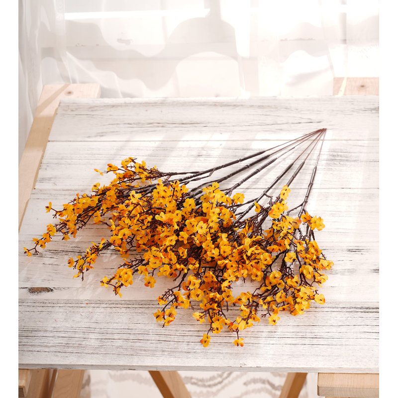 Arrangement floral maison de mariage, Orange