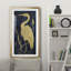 Egret on Indigo II - Reproduction d'art sur toile encadrée-539529104-539529109