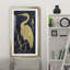 Egret on Indigo II - Reproduction d'art sur toile encadrée-539529109-539529104