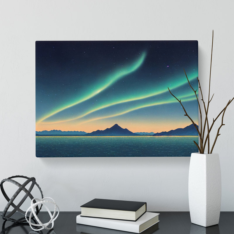 Enthralling Northern Lights - Wrapped Canvas Print