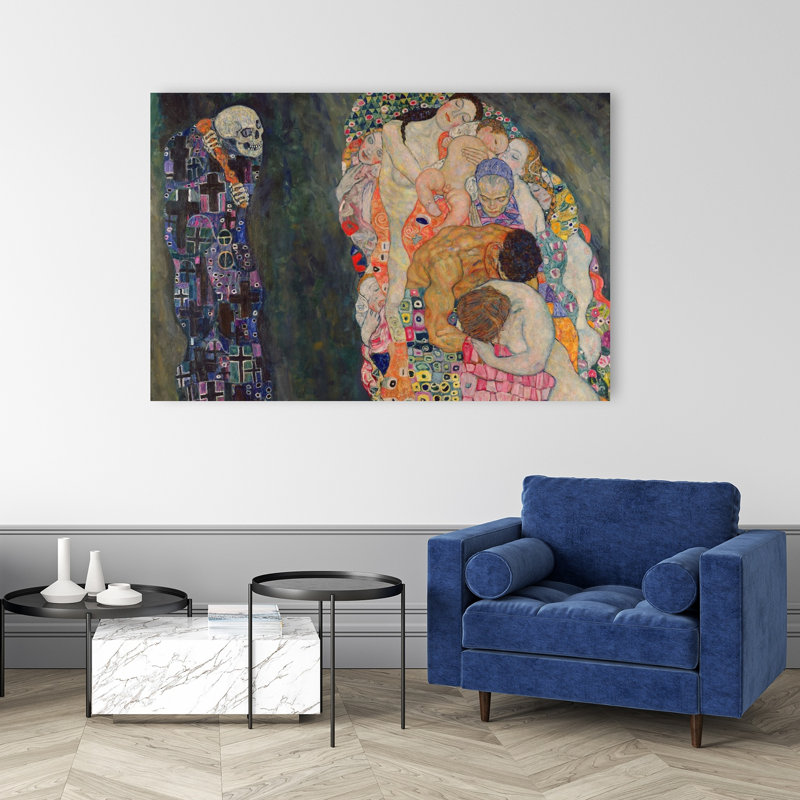 Death And Life, C.1911 Abstract Contemporary Wall Art Print, 101.6cm H x 152.4cm W