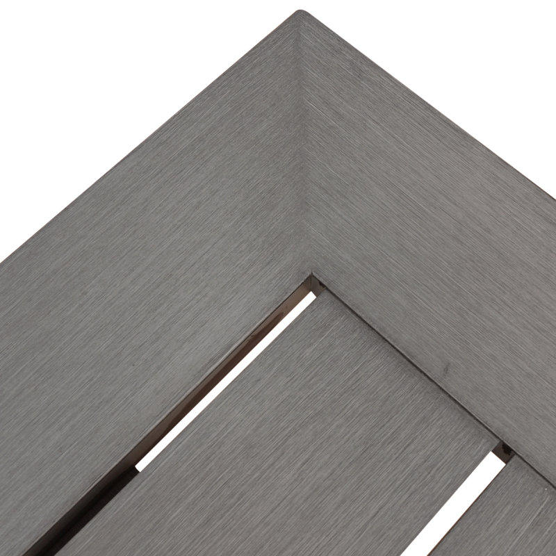 Banc de siège moderne en aluminium gris foncé - Outdoor Living