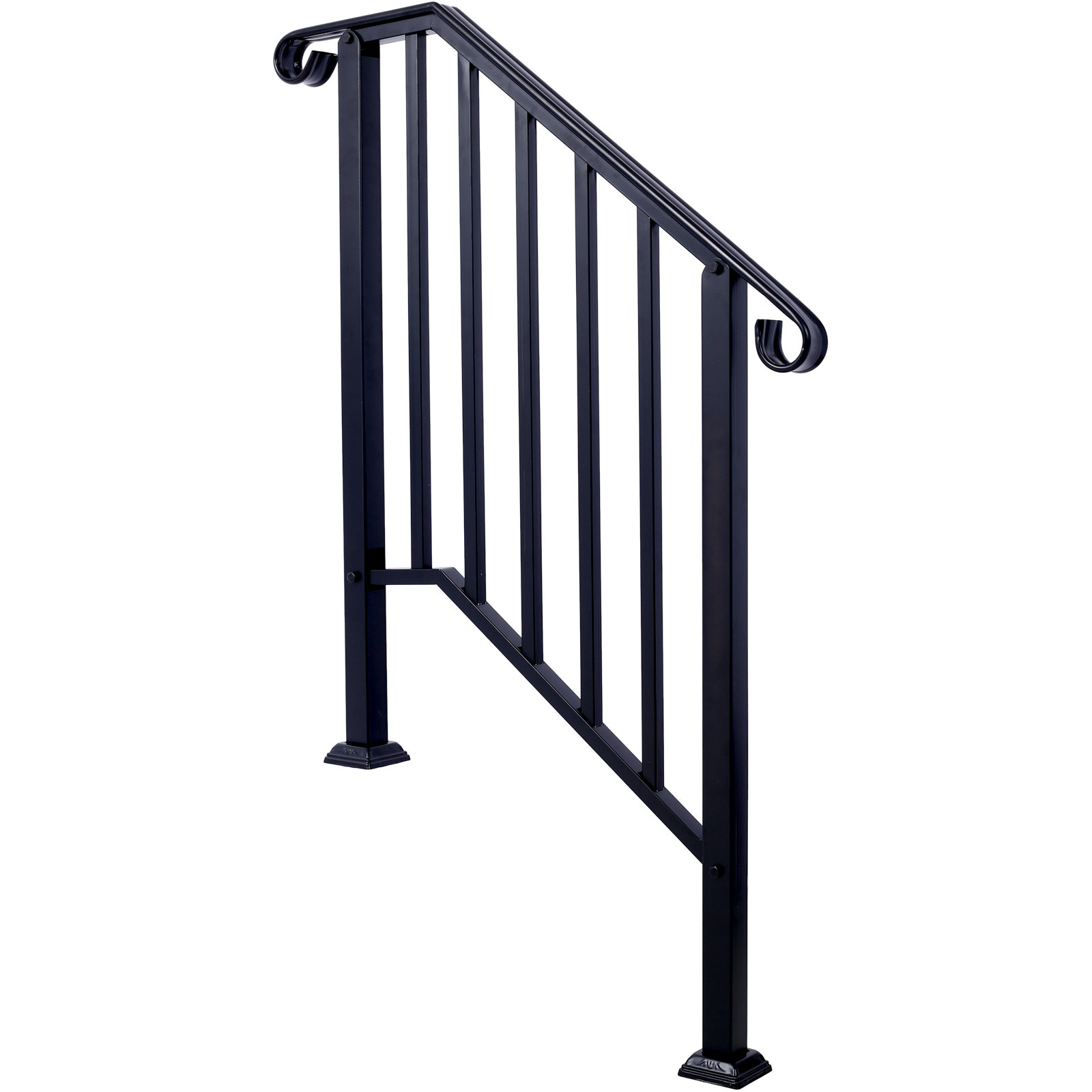 Kandent 33 Outdoor Stair Railing Handrails For Outdoor Steps Fit 2 Or 3 Steps Outdoor Stair 3295