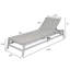 Chaise longue d'extérieur en corde avec sièges réglables-744319438