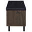Banc de rangement en chêne fumé 2 portes Clackamas-1599735192