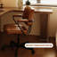 Bureau simple en bois massif en forme de L Simple-408990731
