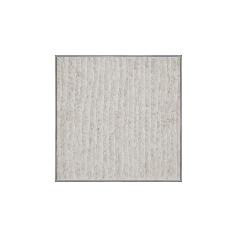 Machine Washable Gray Area Rug, Square 6'