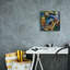  «Mandrill» par Pedro Gavidia, art mural sur toile, 12 po x 12 po