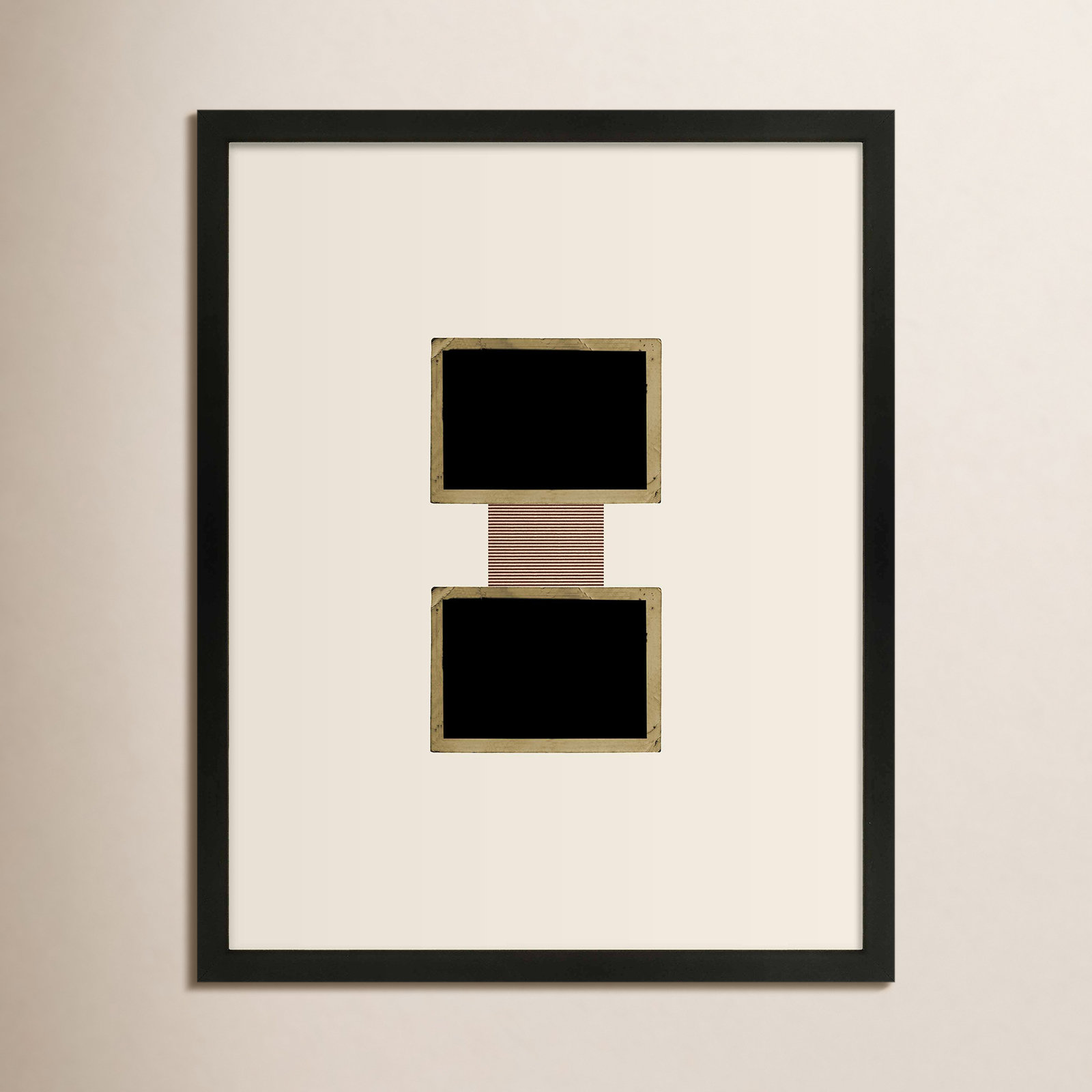 Cassara "Column 1" Print by Eleni Psyllaki, Black Framed, 25" H x 20" W  x 1.25" D