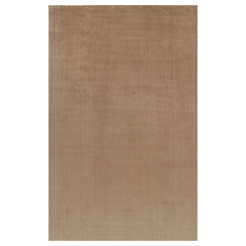 Textural Hand Knotted Silk Area Rug