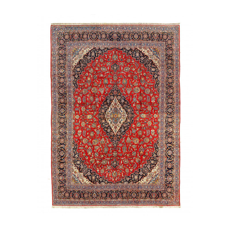 Persian Kashan Hand-Knotted Rug 12'1"x17'1"
