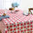 MARTHA STEWART Americana Star Gingham Plaid Tablecloth, Single Pack, Red/White/Blue