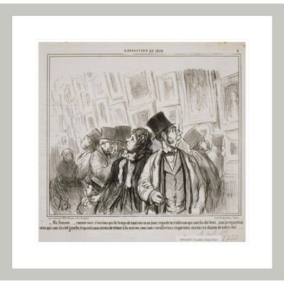 Exposition de 1859: Ma Femme…Comme nous n'aurions pas... by Honoré Daumier -Framed Giclee Print