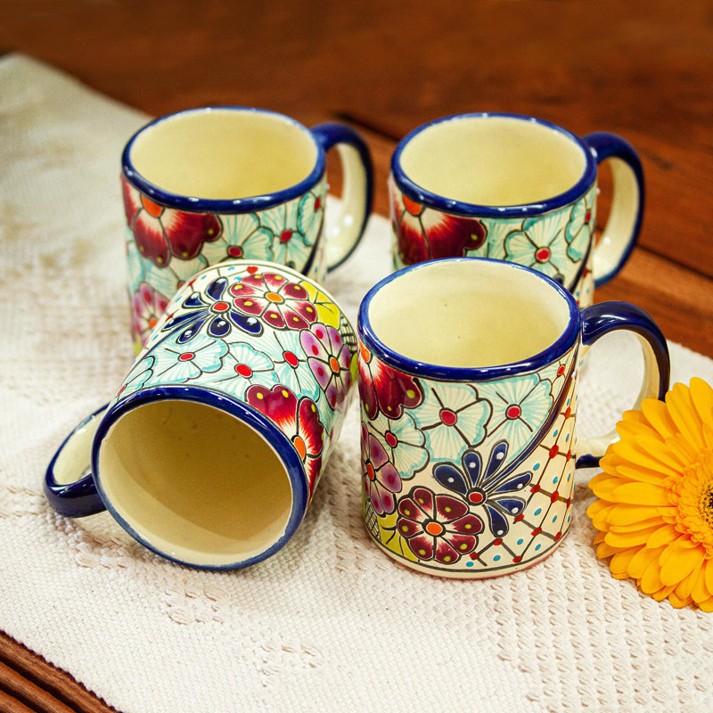 Ensemble de 4 tasses en céramique Colors of Mexico