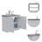 Rectangle 2-Door Utility Sink And Cabinet-1159210070-1159210064