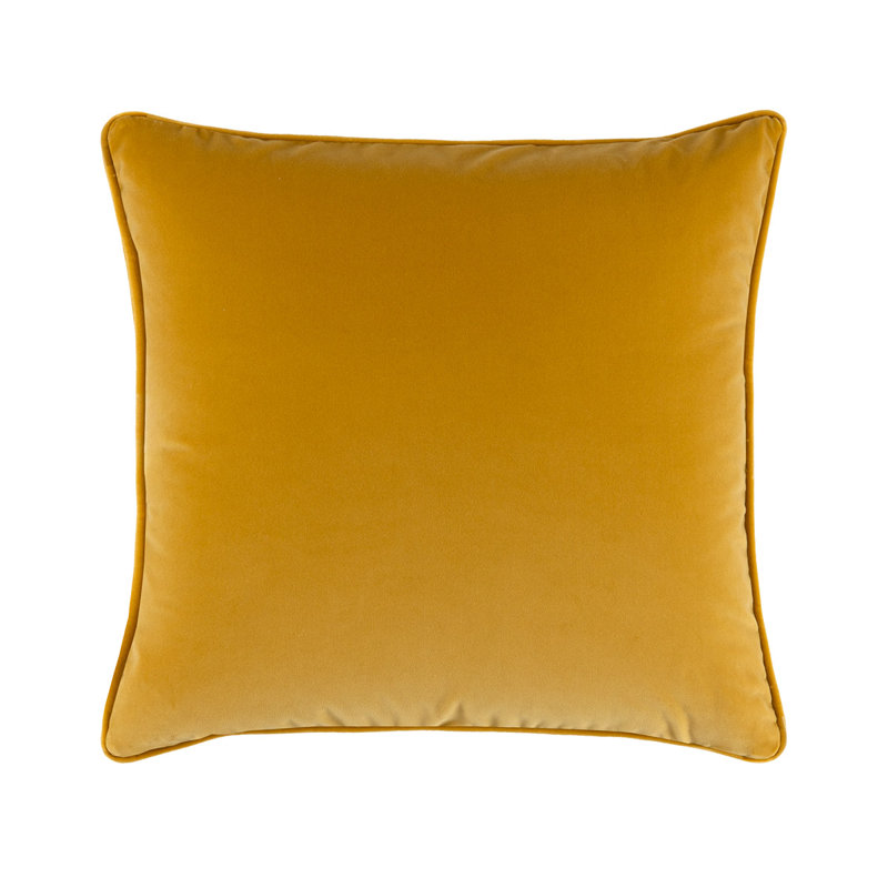 DIVAN Velvet Pillow Cover & Insert, Square 22", Navy