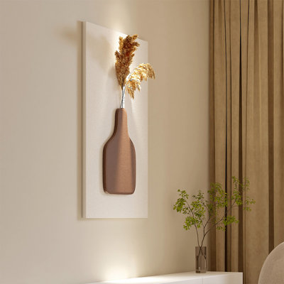 Vase crème de style crème en grès