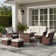 44" Propane Gas Fire Pit Table, 55000 Btu Rectangular Fire Pit With Glass Wind Guard For Outside Patio Deck Garden Backyard
