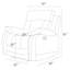 Fauteuil inclinable en microfibre avec support lombaire incomparable, rembourrage en mousse à 8 ressorts, beige