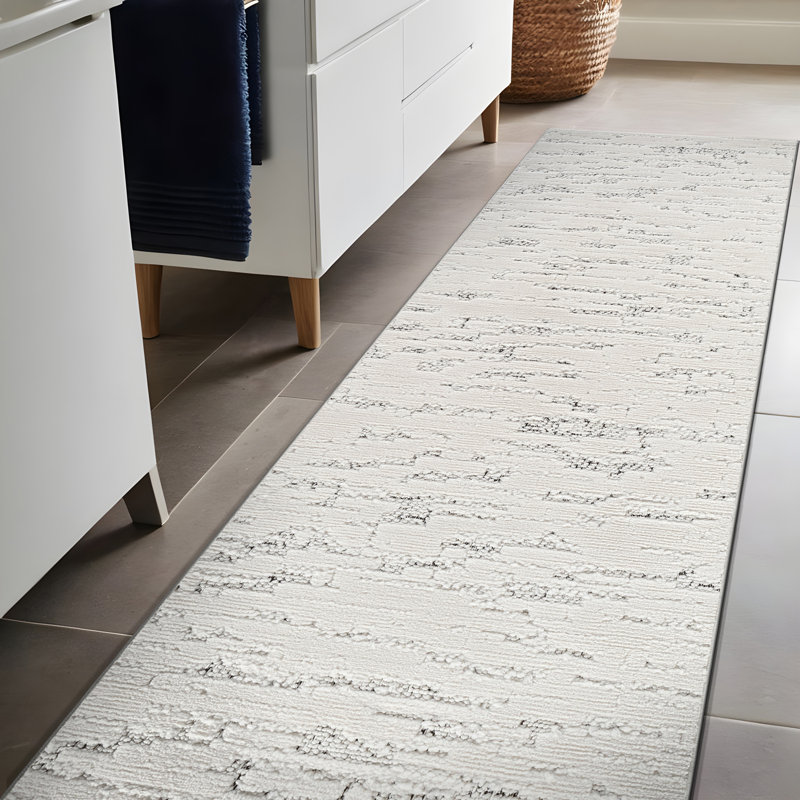 Bunny Modern High-Low Indoor Area Rug, Runner 2' x 7'