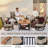 5 Pieces Outdoor Conversation Set With 4 Rockers And 6" Thick Cushions-1649690802