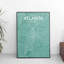Atlanta City Map - No Frame Print-2039391976