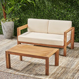 Genser Loveseat & Coffee Table