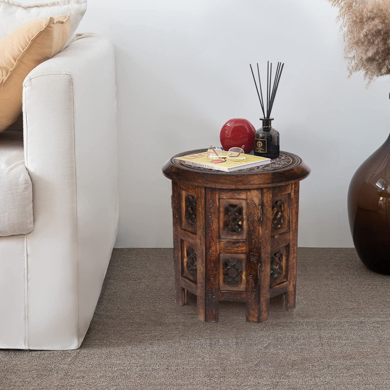 Abbeyville Frame End Table, Brown, 30cm H x 30cm W x 30cm D