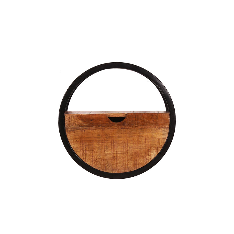 Circle Floating Shelf, 40cm H x 40cm W x 20cm D.
