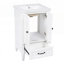 Meuble-lavabo durable avec lavabo, armoire, tiroir et butoir de porte magnétique pour salle de bain moderne