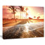 «Colorful Tropical Beach with Palms Modern Beach», reproduction de photo sur toile tendue-1218663549-1213110345