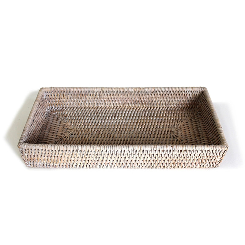 Bathroom Tray, White Wash