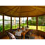 Gazebo Penguin Florence 3,65 m x 4,57 m, Solarium avec toit en métal - Sable-59678521-59793991-90546097