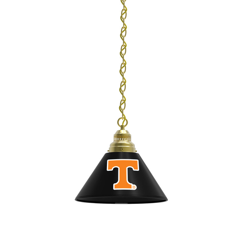 1 - Light Single Pendant, Brass, Tennessee Volunteers